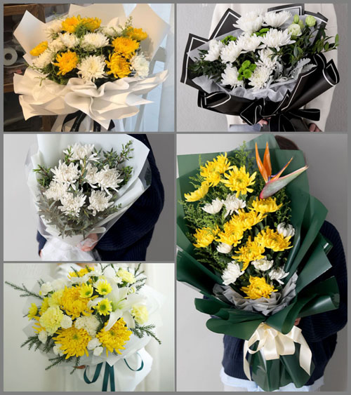 河北保定涞源县银坊镇白事花束代送